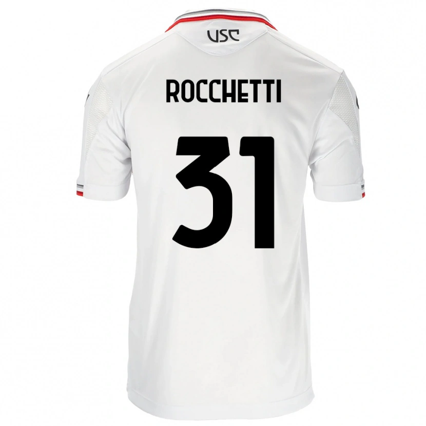 Danxen Dame Yuri Rocchetti #31 Hvit Rød Bortetrøye Drakt Trøye 2025/26 Skjorter T-Skjorte