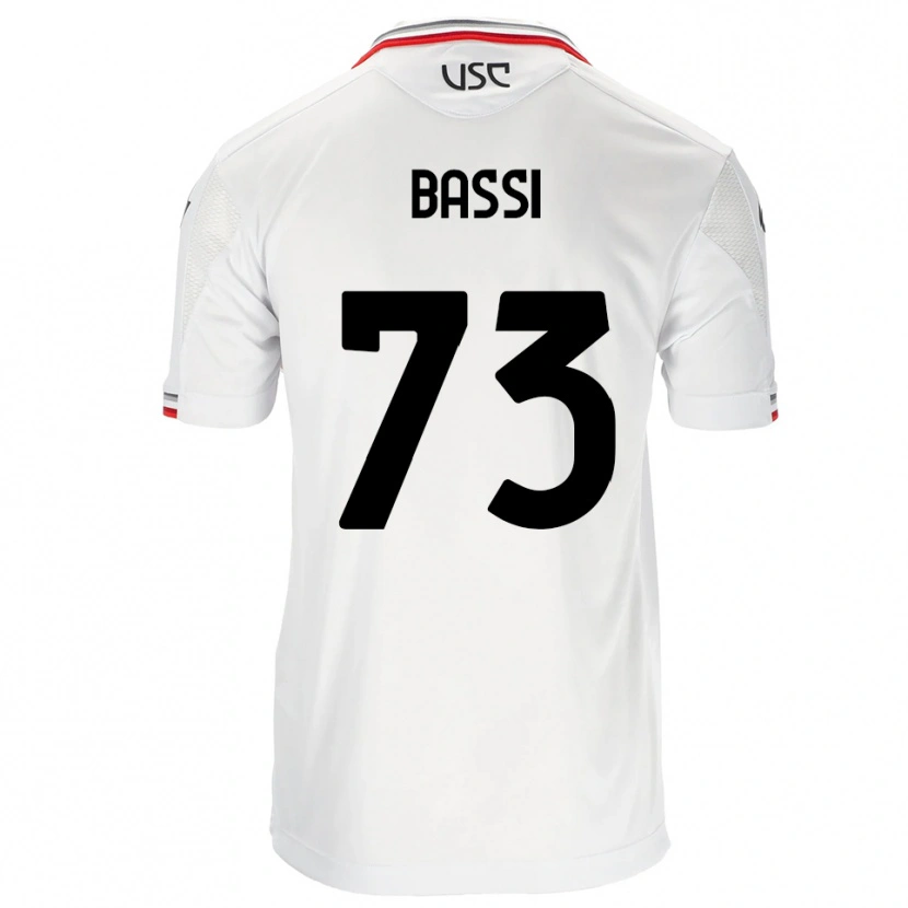 Danxen Dame Emanuele Bassi #73 Hvit Rød Bortetrøye Drakt Trøye 2025/26 Skjorter T-Skjorte