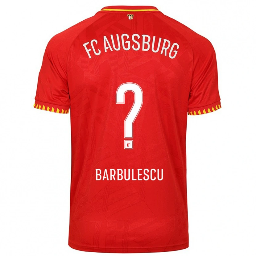 Danxen Dame Luca Bărbulescu #0 Rød Gul Bortetrøye Drakt Trøye 2025/26 Skjorter T-Skjorte