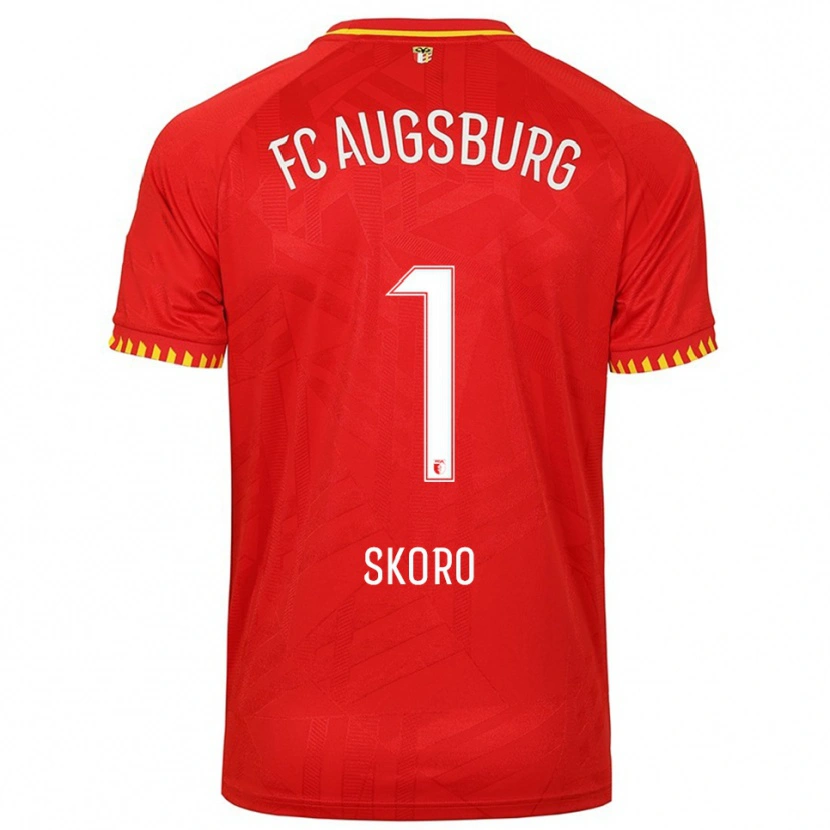 Danxen Dame Luka Skoro #1 Rød Gul Bortetrøye Drakt Trøye 2025/26 Skjorter T-Skjorte