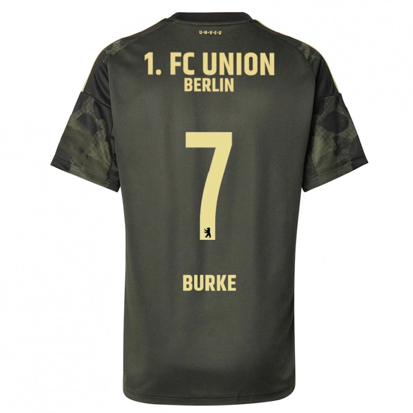 Danxen Dame Oliver Burke #7 Mørkegrønn Svart Bortetrøye Drakt Trøye 2025/26 Skjorter T-Skjorte