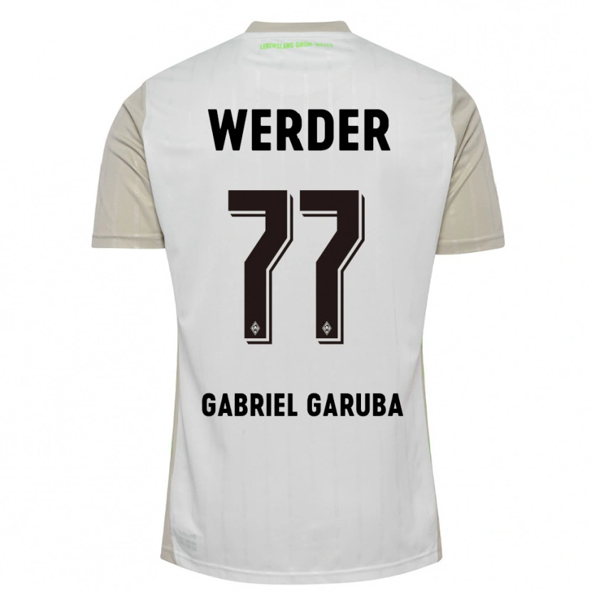 Danxen Dame Najib Gabriel Garuba #77 Hvit Svart Bortetrøye Drakt Trøye 2025/26 Skjorter T-Skjorte