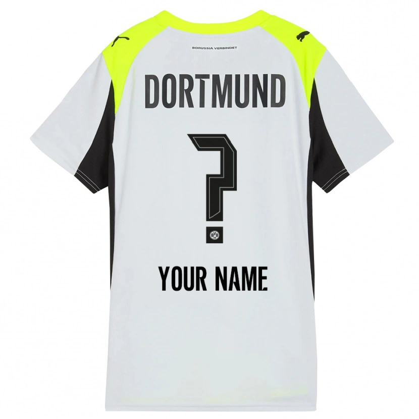 Danxen Dame Navnet Ditt #0 Fluorescerende Gul Bortetrøye Drakt Trøye 2025/26 Skjorter T-Skjorte