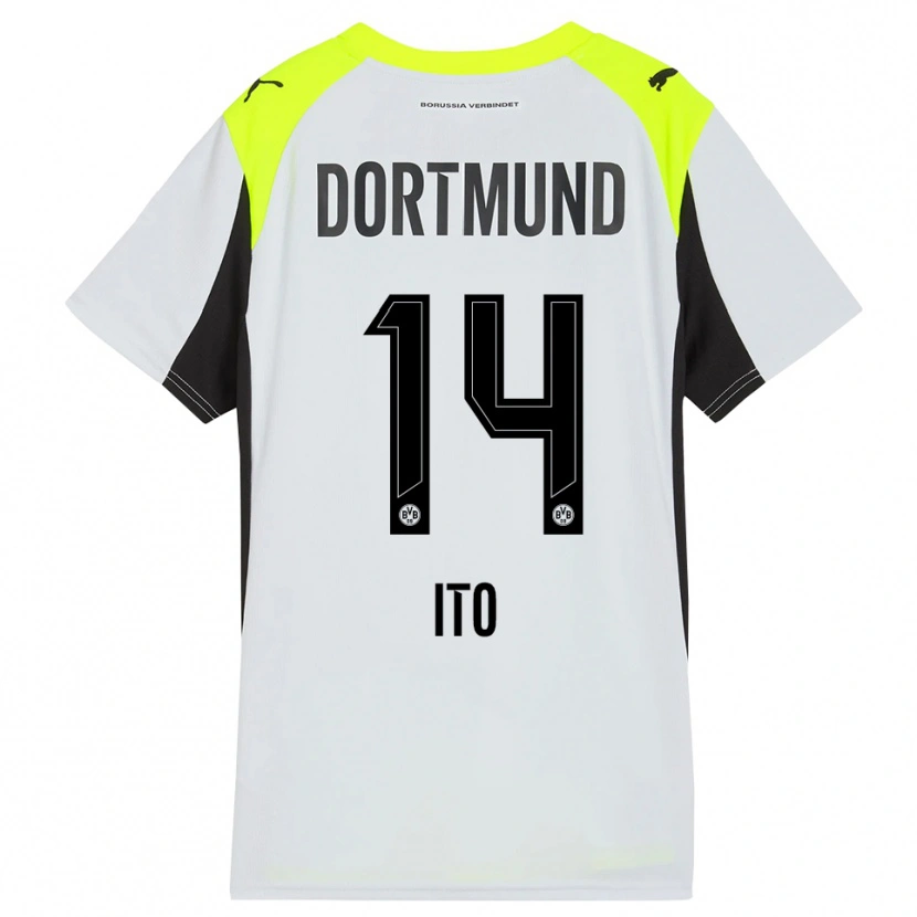 Danxen Dame Sara Ito #14 Fluorescerende Gul Bortetrøye Drakt Trøye 2025/26 Skjorter T-Skjorte