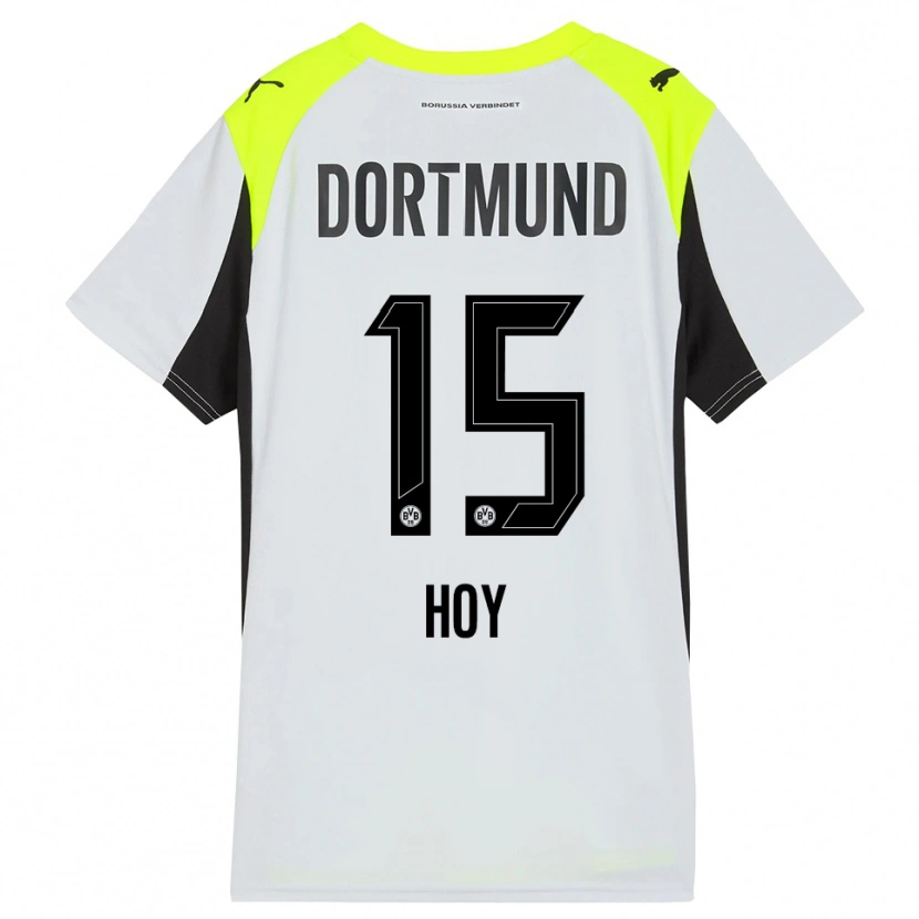 Danxen Dame Justin Hoy #15 Fluorescerende Gul Bortetrøye Drakt Trøye 2025/26 Skjorter T-Skjorte