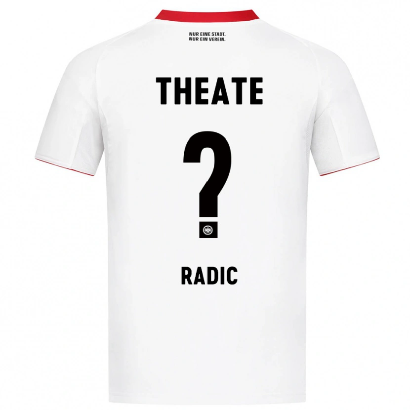 Danxen Dame Luka Radic #0 Hvit Rød Bortetrøye Drakt Trøye 2025/26 Skjorter T-Skjorte