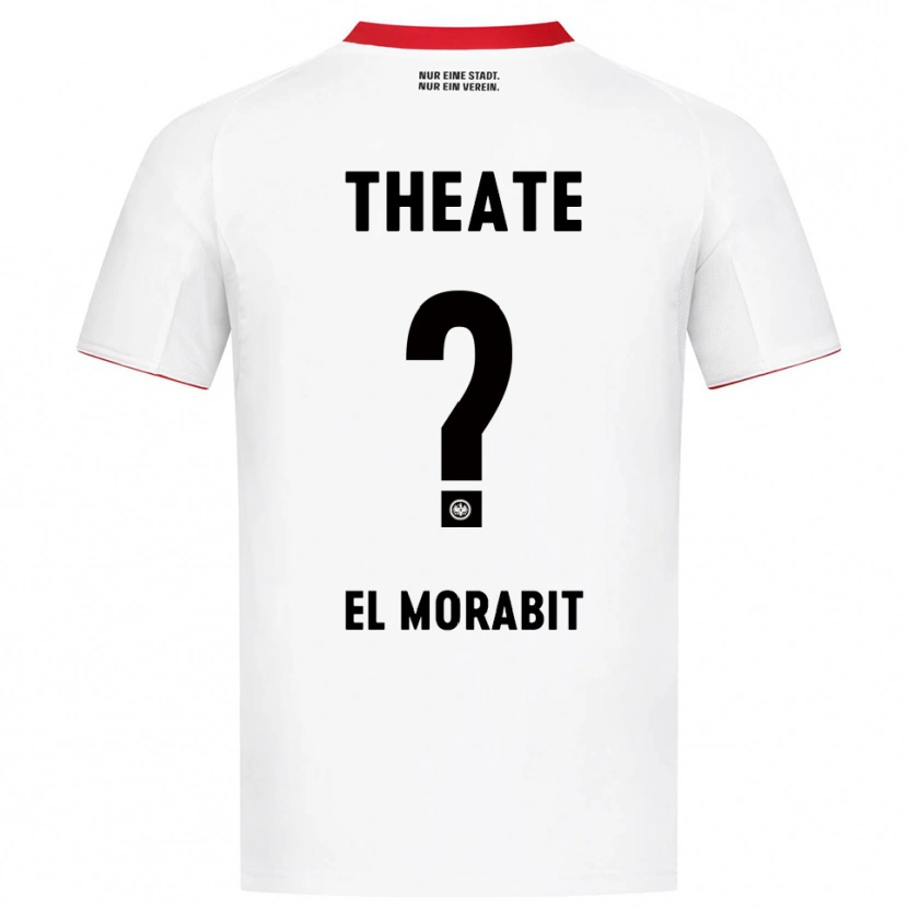 Danxen Dame Anas El Morabit #0 Hvit Rød Bortetrøye Drakt Trøye 2025/26 Skjorter T-Skjorte