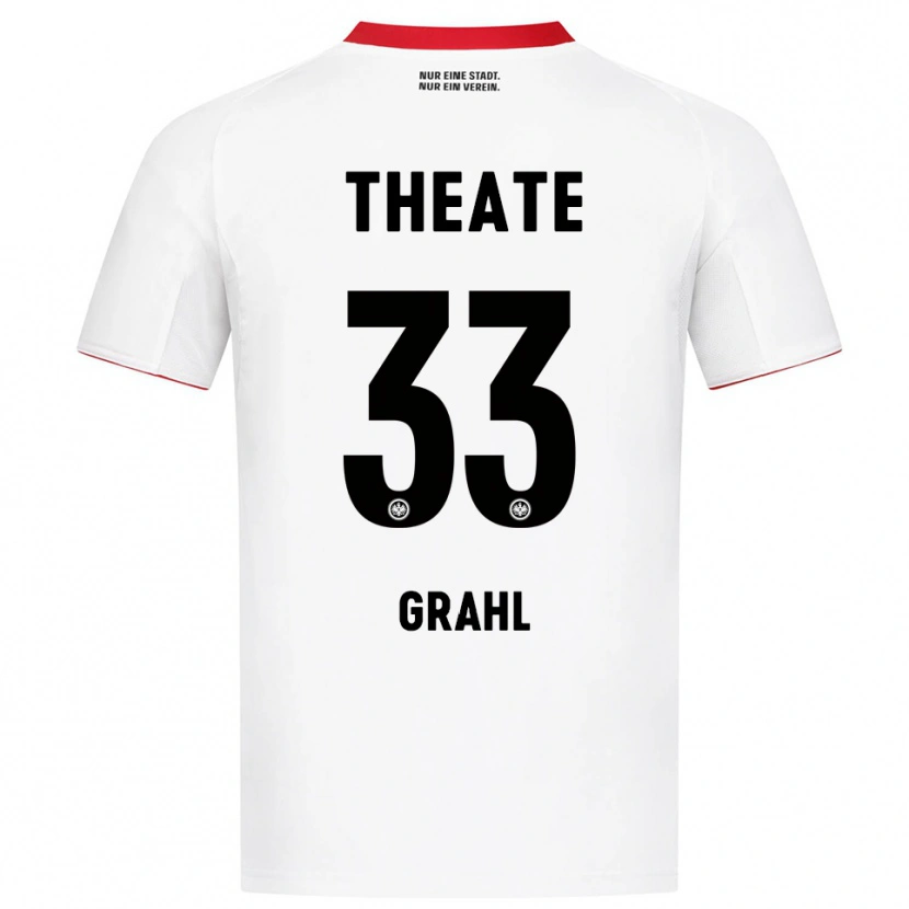 Danxen Dame Jens Grahl #33 Hvit Rød Bortetrøye Drakt Trøye 2025/26 Skjorter T-Skjorte