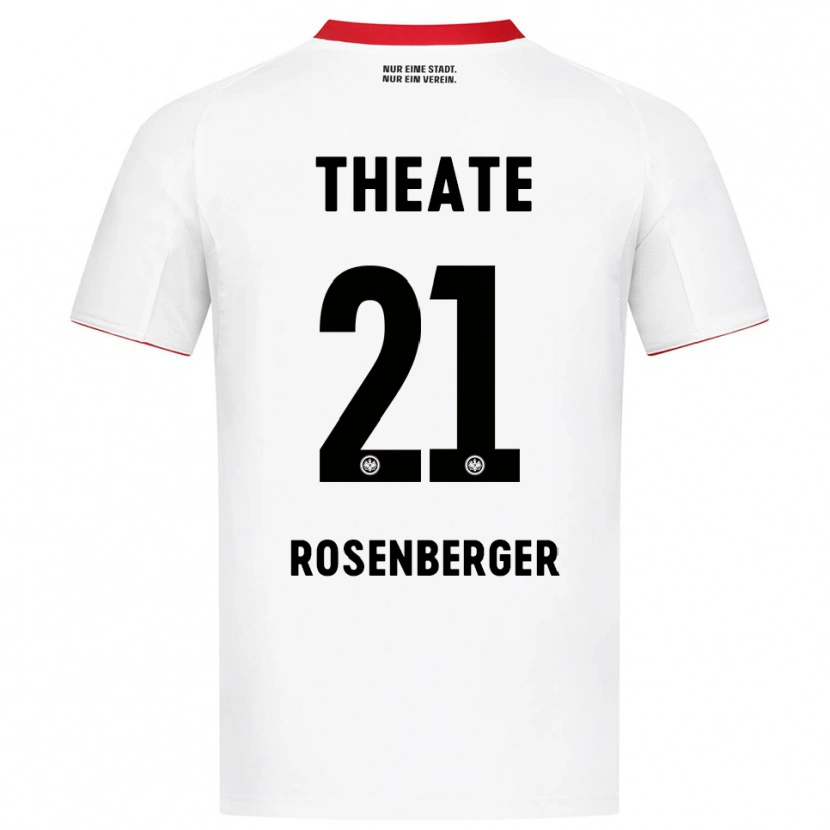 Danxen Dame Robin Rosenberger #21 Hvit Rød Bortetrøye Drakt Trøye 2025/26 Skjorter T-Skjorte