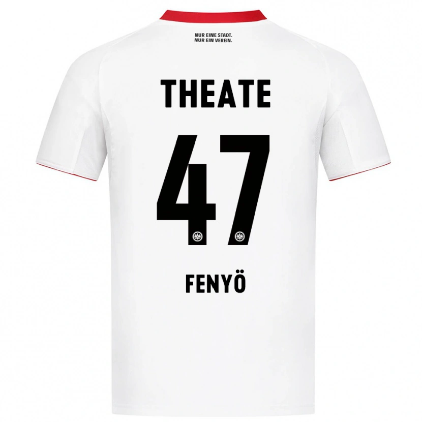 Danxen Dame Noah Fenyö #47 Hvit Rød Bortetrøye Drakt Trøye 2025/26 Skjorter T-Skjorte