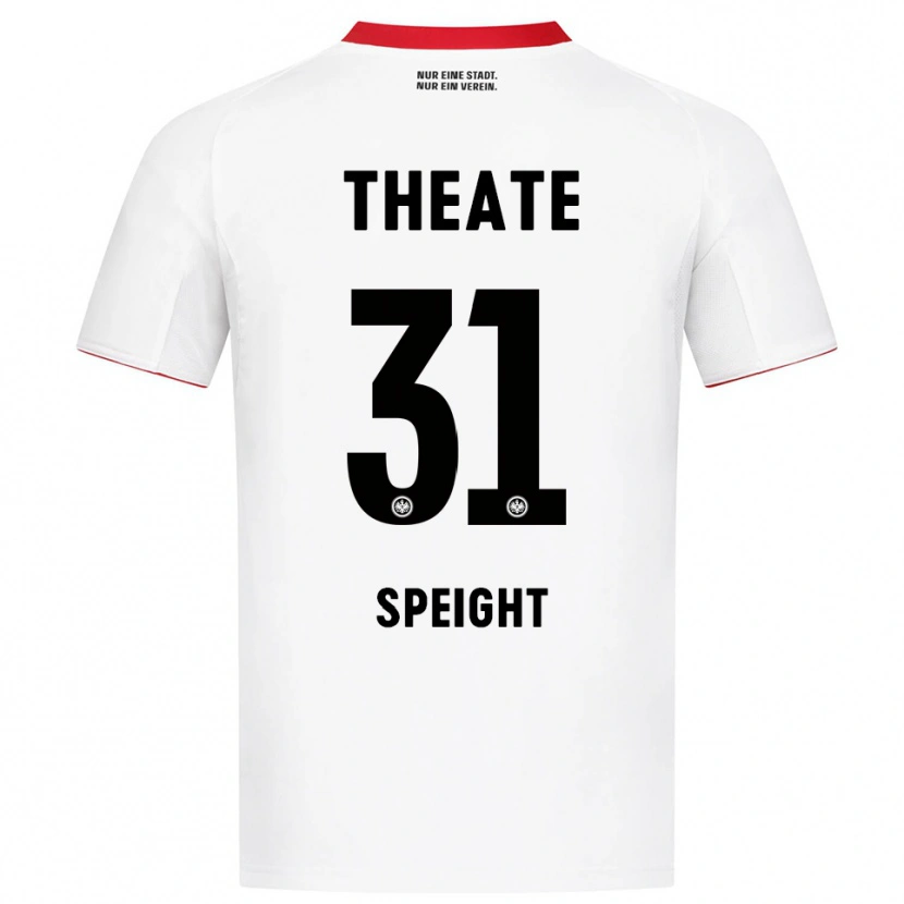 Danxen Dame Benjamin Speight #31 Hvit Rød Bortetrøye Drakt Trøye 2025/26 Skjorter T-Skjorte