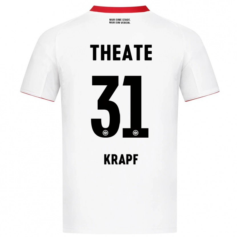 Danxen Dame Maximilian Krapf #31 Hvit Rød Bortetrøye Drakt Trøye 2025/26 Skjorter T-Skjorte