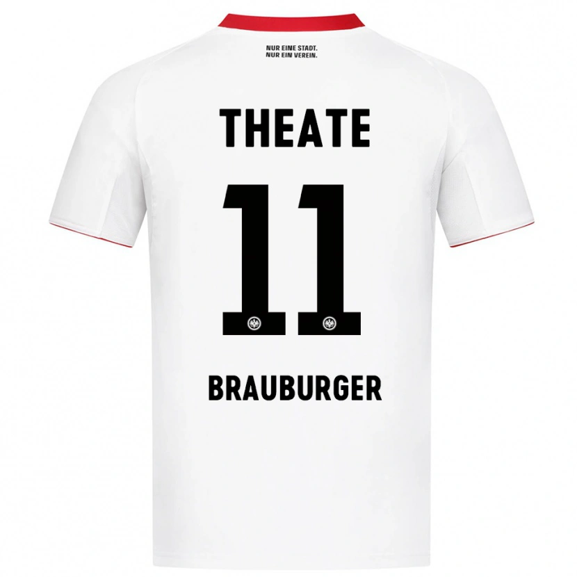 Danxen Dame Maximilian Brauburger #11 Hvit Rød Bortetrøye Drakt Trøye 2025/26 Skjorter T-Skjorte