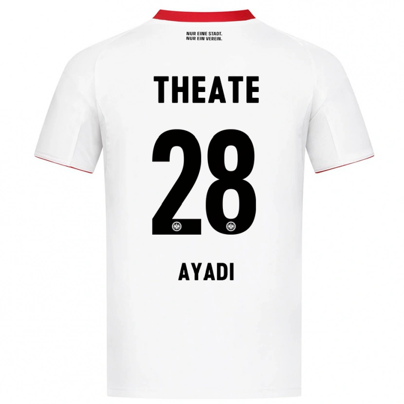 Danxen Dame Akram Ayadi #28 Hvit Rød Bortetrøye Drakt Trøye 2025/26 Skjorter T-Skjorte