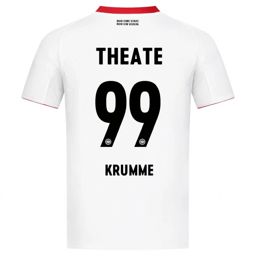 Danxen Dame Janne Krumme #99 Hvit Rød Bortetrøye Drakt Trøye 2025/26 Skjorter T-Skjorte