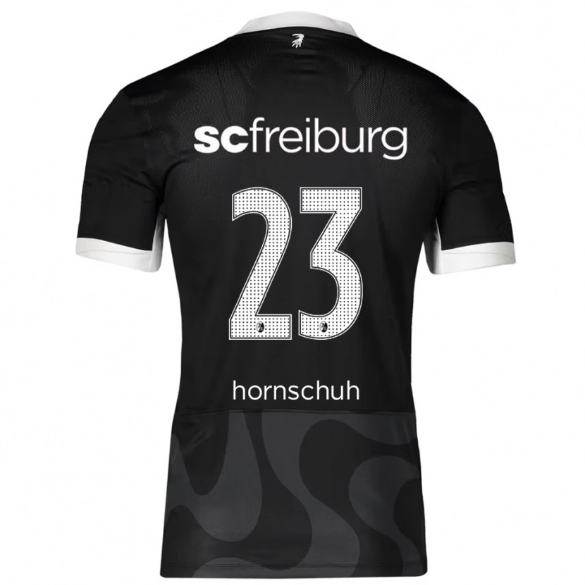 Danxen Dame Marc Hornschuh #23 Svart Hvit Bortetrøye Drakt Trøye 2025/26 Skjorter T-Skjorte