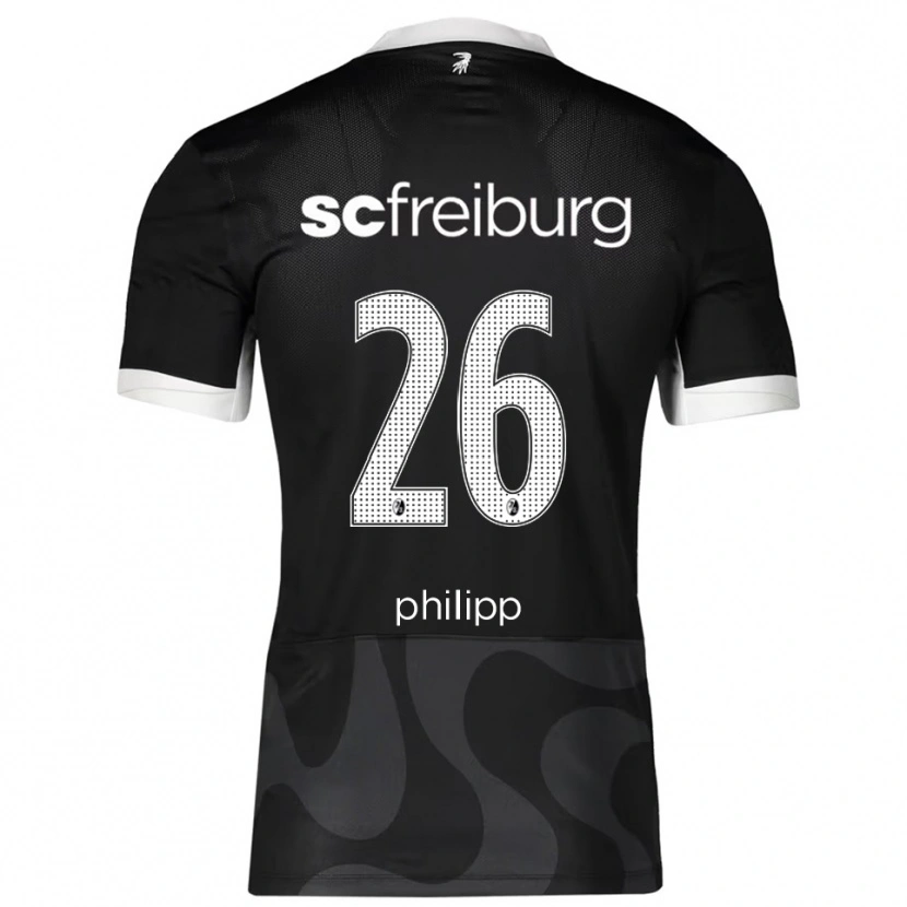 Danxen Dame Maximilian Philipp #26 Svart Hvit Bortetrøye Drakt Trøye 2025/26 Skjorter T-Skjorte