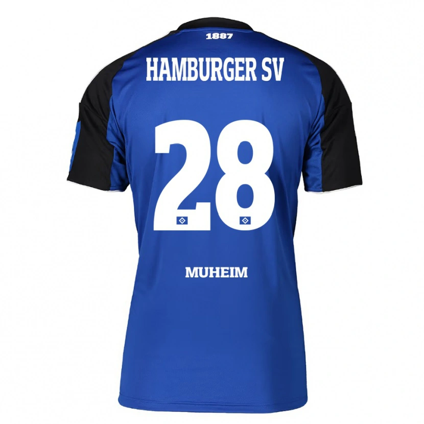 Danxen Dame Miro Muheim #28 Blå Svart Bortetrøye Drakt Trøye 2025/26 Skjorter T-Skjorte