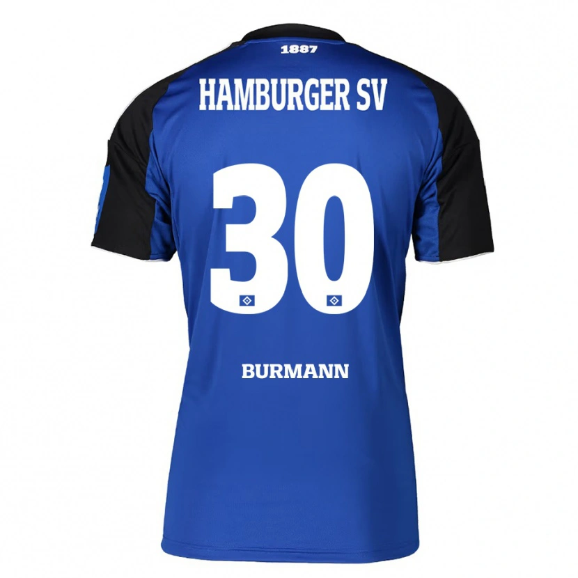 Danxen Dame Tarah Burmann #30 Blå Svart Bortetrøye Drakt Trøye 2025/26 Skjorter T-Skjorte