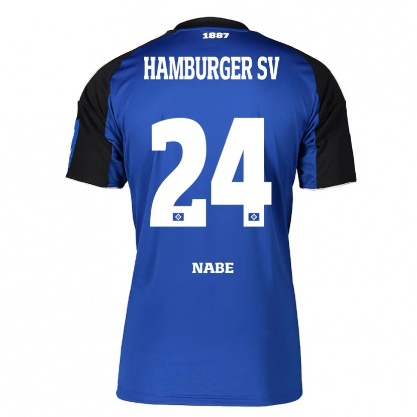 Danxen Dame Jamal Nabe #24 Blå Svart Bortetrøye Drakt Trøye 2025/26 Skjorter T-Skjorte
