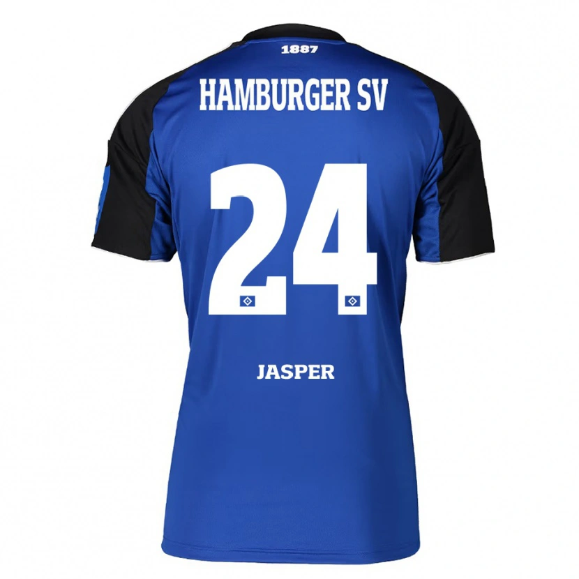 Danxen Dame Jan-Lukas Jasper #24 Blå Svart Bortetrøye Drakt Trøye 2025/26 Skjorter T-Skjorte
