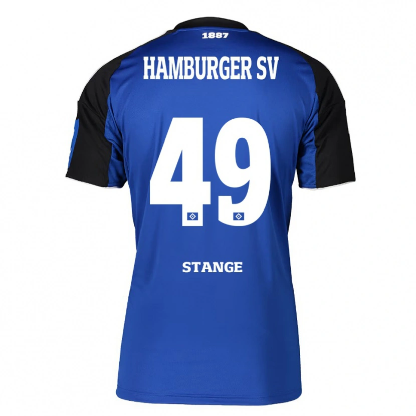Danxen Dame Otto Stange #49 Blå Svart Bortetrøye Drakt Trøye 2025/26 Skjorter T-Skjorte