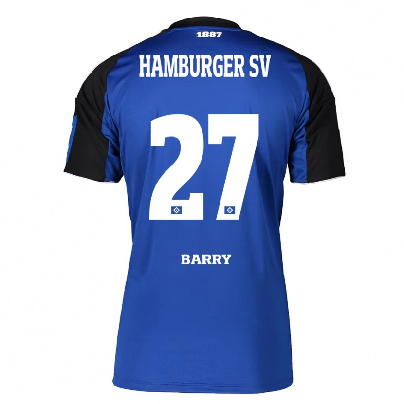 Danxen Dame Alpha Barry #27 Blå Svart Bortetrøye Drakt Trøye 2025/26 Skjorter T-Skjorte