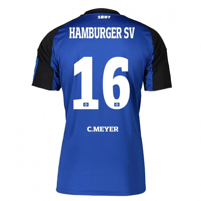 Danxen Dame Christin Meyer #16 Blå Svart Bortetrøye Drakt Trøye 2025/26 Skjorter T-Skjorte