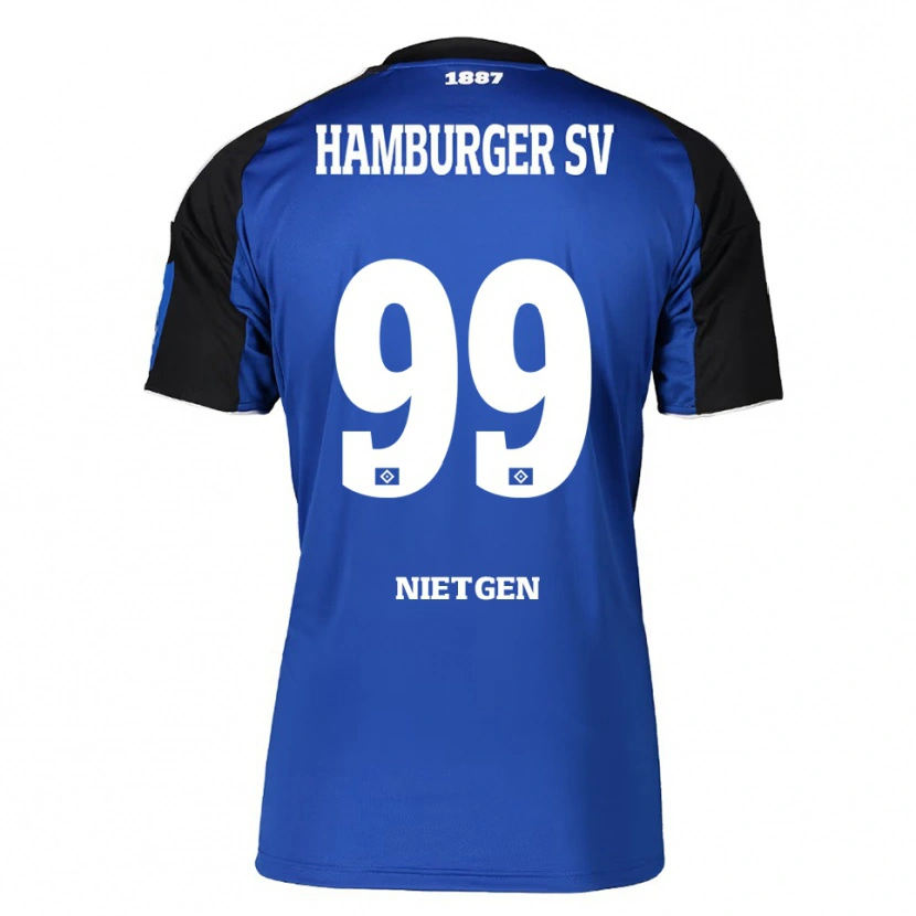 Danxen Dame Marvin Nietgen #99 Blå Svart Bortetrøye Drakt Trøye 2025/26 Skjorter T-Skjorte