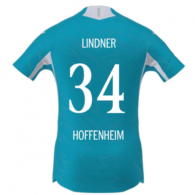 Danxen Dame Sophie Lindner #34 Lyseblå Bortetrøye Drakt Trøye 2025/26 Skjorter T-Skjorte