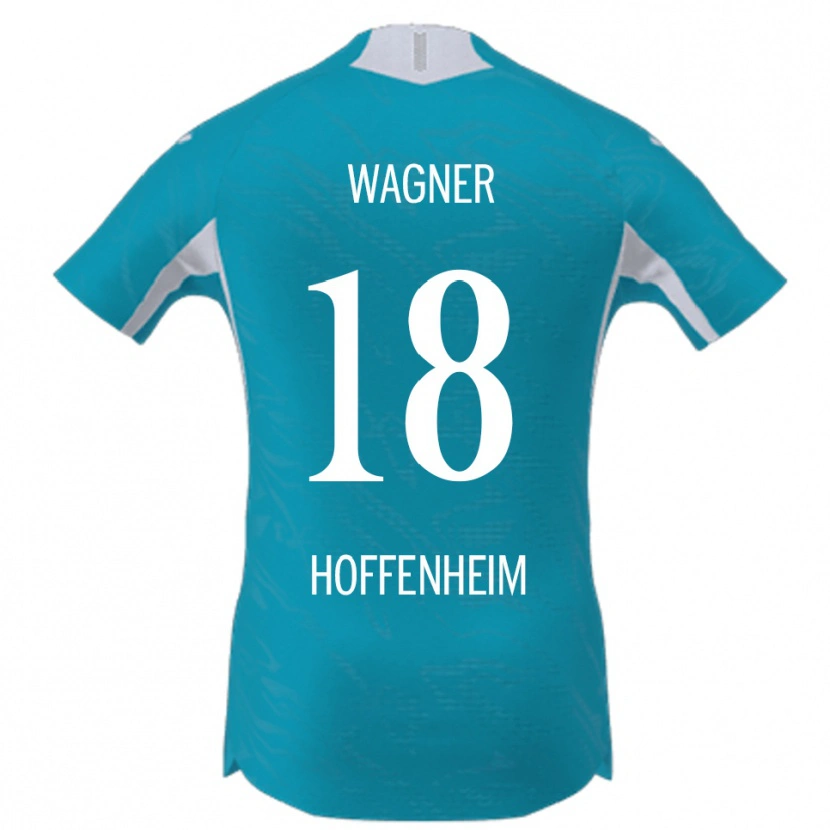Danxen Dame Ricardo Wagner #18 Lyseblå Bortetrøye Drakt Trøye 2025/26 Skjorter T-Skjorte