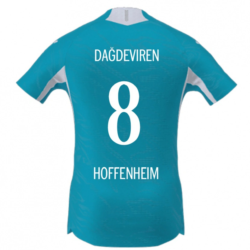 Danxen Dame Diren Dağdeviren #8 Lyseblå Bortetrøye Drakt Trøye 2025/26 Skjorter T-Skjorte