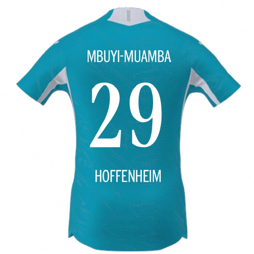 Danxen Dame Hubert Mbuyi-Muamba #29 Lyseblå Bortetrøye Drakt Trøye 2025/26 Skjorter T-Skjorte