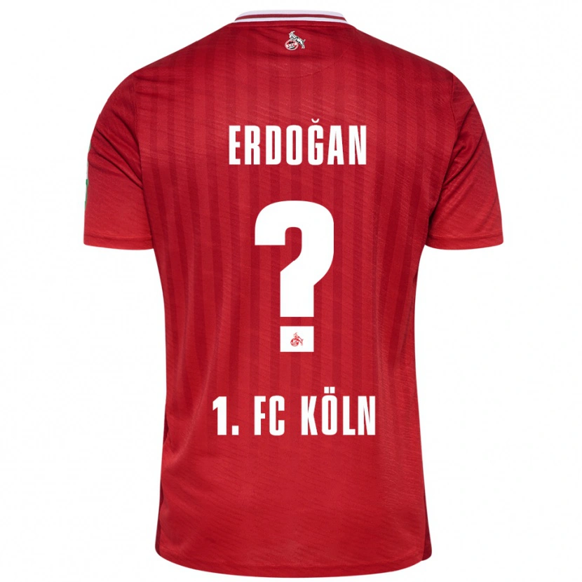 Danxen Dame Eymen Erdoğan #0 Rød Hvit Bortetrøye Drakt Trøye 2025/26 Skjorter T-Skjorte