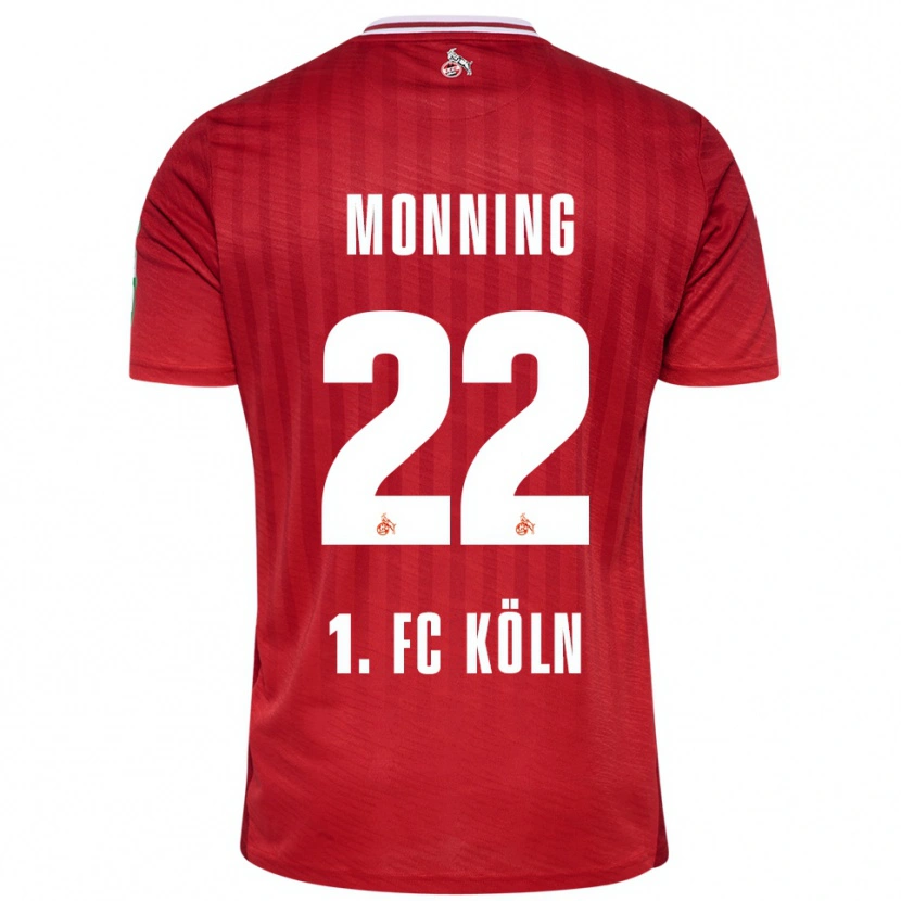 Danxen Dame Marlon Monning #22 Rød Hvit Bortetrøye Drakt Trøye 2025/26 Skjorter T-Skjorte