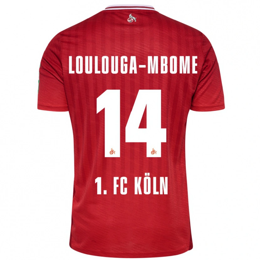 Danxen Dame Pascal Loulouga-Mbome #14 Rød Hvit Bortetrøye Drakt Trøye 2025/26 Skjorter T-Skjorte
