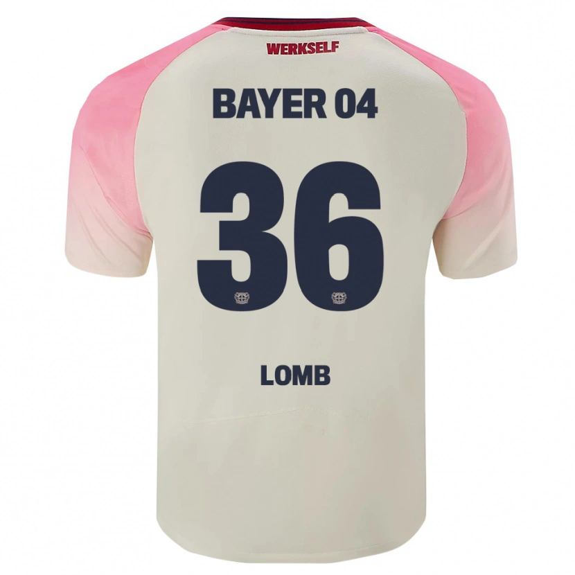 Danxen Dame Niklas Lomb #36 Rosa Off-White Bortetrøye Drakt Trøye 2025/26 Skjorter T-Skjorte