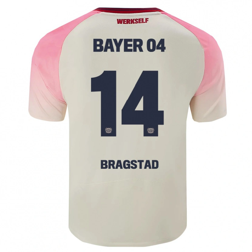 Danxen Dame Emilie Bragstad #14 Rosa Off-White Bortetrøye Drakt Trøye 2025/26 Skjorter T-Skjorte
