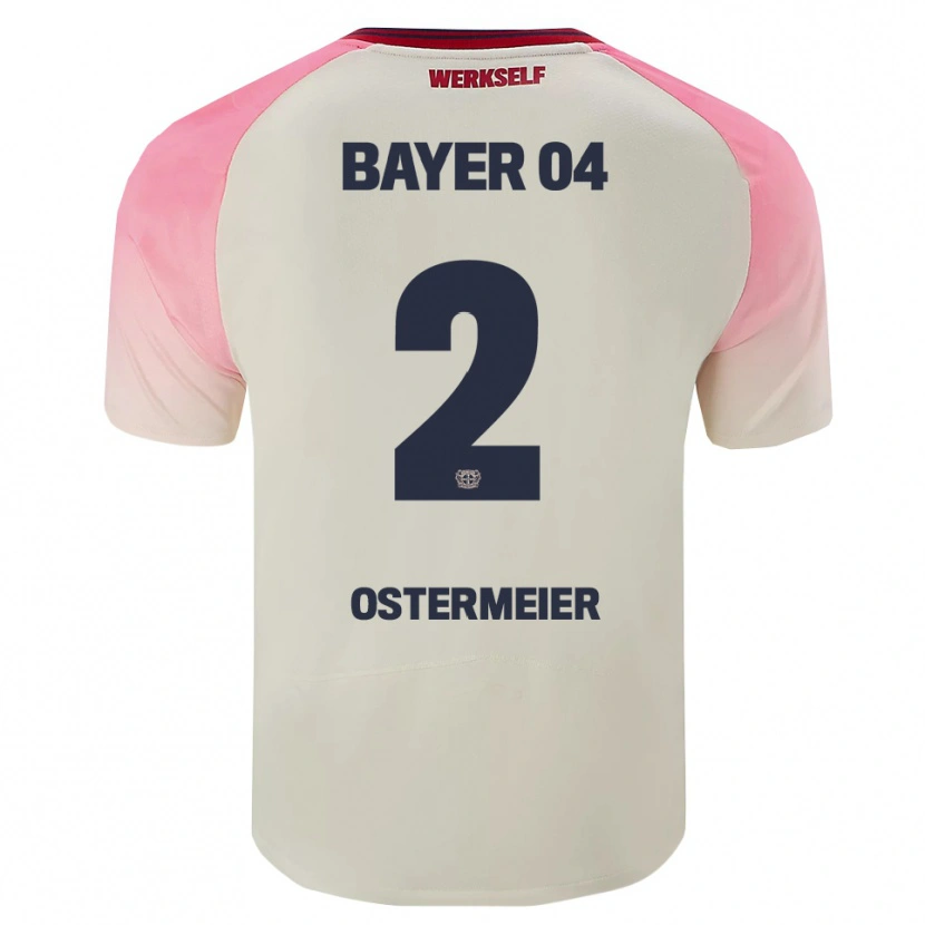 Danxen Dame Selina Ostermeier #2 Rosa Off-White Bortetrøye Drakt Trøye 2025/26 Skjorter T-Skjorte
