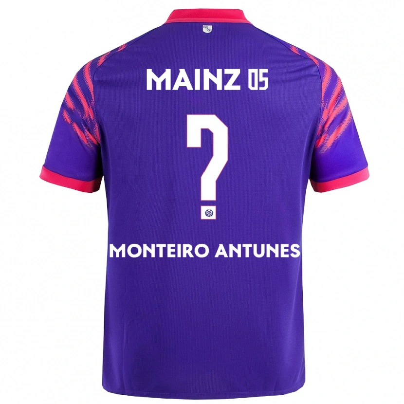 Danxen Dame Rafael Monteiro Antunes #0 Marineblå Rosa Bortetrøye Drakt Trøye 2025/26 Skjorter T-Skjorte