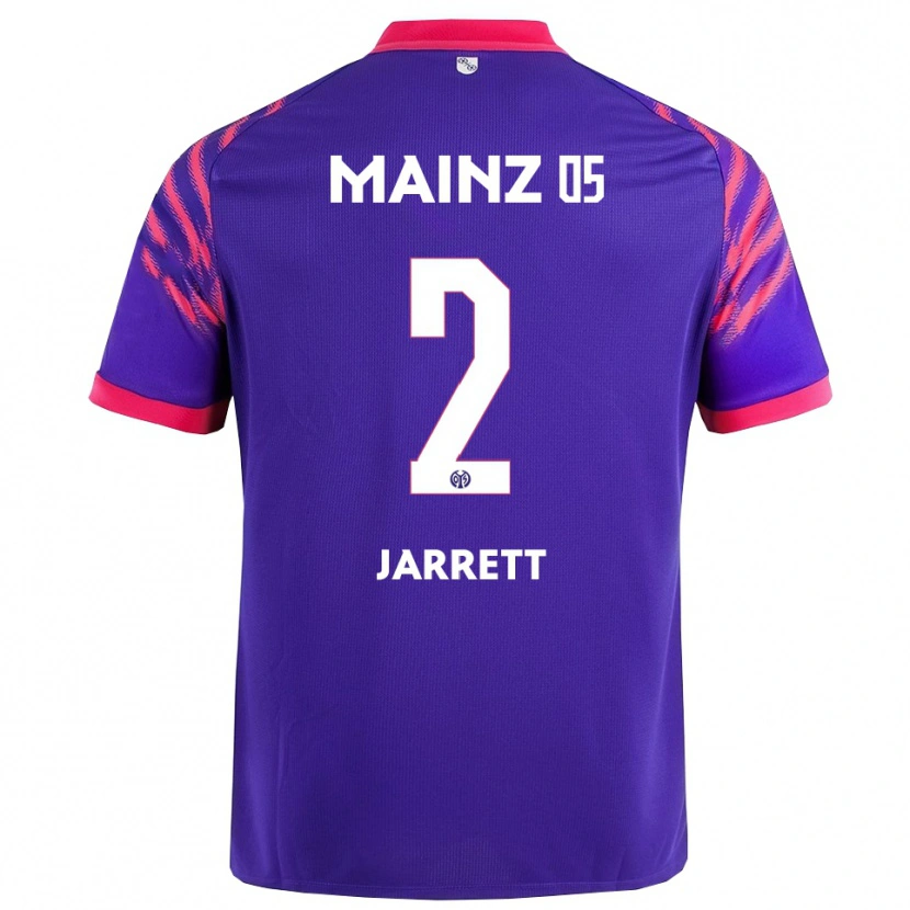 Danxen Dame Tyrone Jarrett #2 Marineblå Rosa Bortetrøye Drakt Trøye 2025/26 Skjorter T-Skjorte