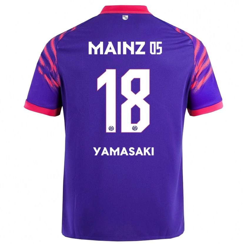 Danxen Dame Taiyu Yamasaki #18 Marineblå Rosa Bortetrøye Drakt Trøye 2025/26 Skjorter T-Skjorte