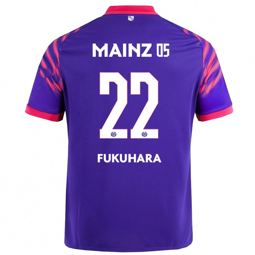 Danxen Dame Yuuka Fukuhara #22 Marineblå Rosa Bortetrøye Drakt Trøye 2025/26 Skjorter T-Skjorte