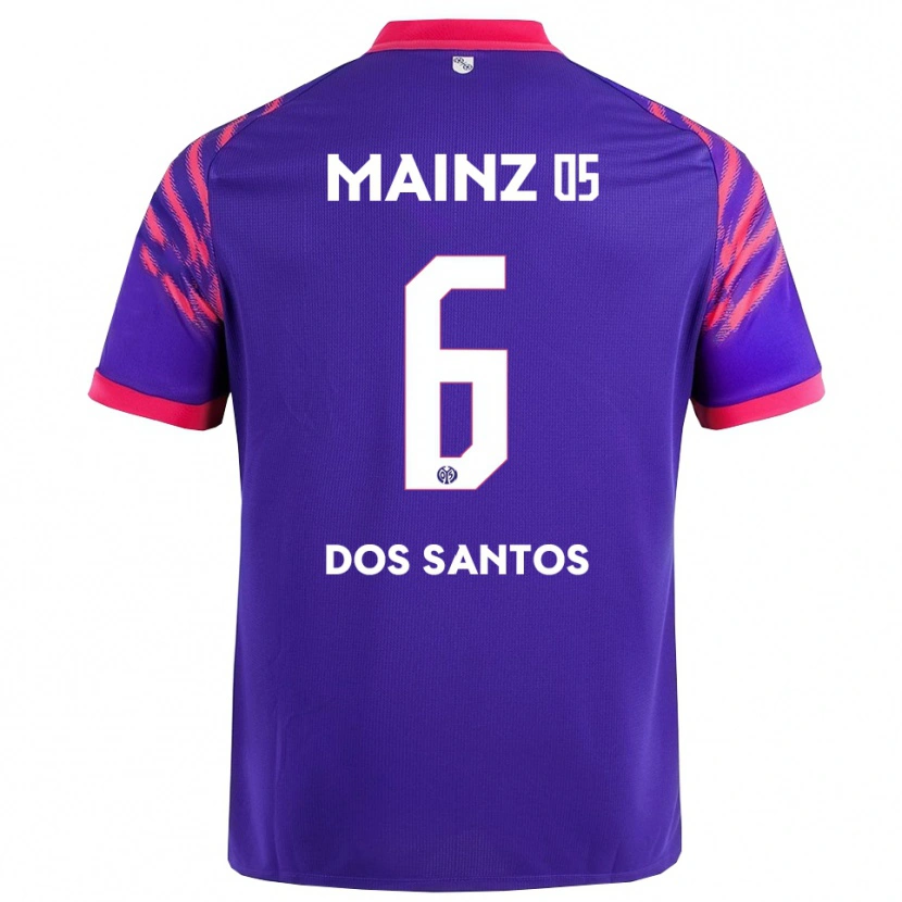 Danxen Dame Alexandre Tavares Dos Santos #6 Marineblå Rosa Bortetrøye Drakt Trøye 2025/26 Skjorter T-Skjorte