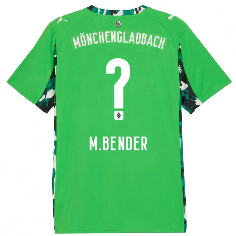 Danxen Dame Maurice Bender #0 Grønn Svart Bortetrøye Drakt Trøye 2025/26 Skjorter T-Skjorte