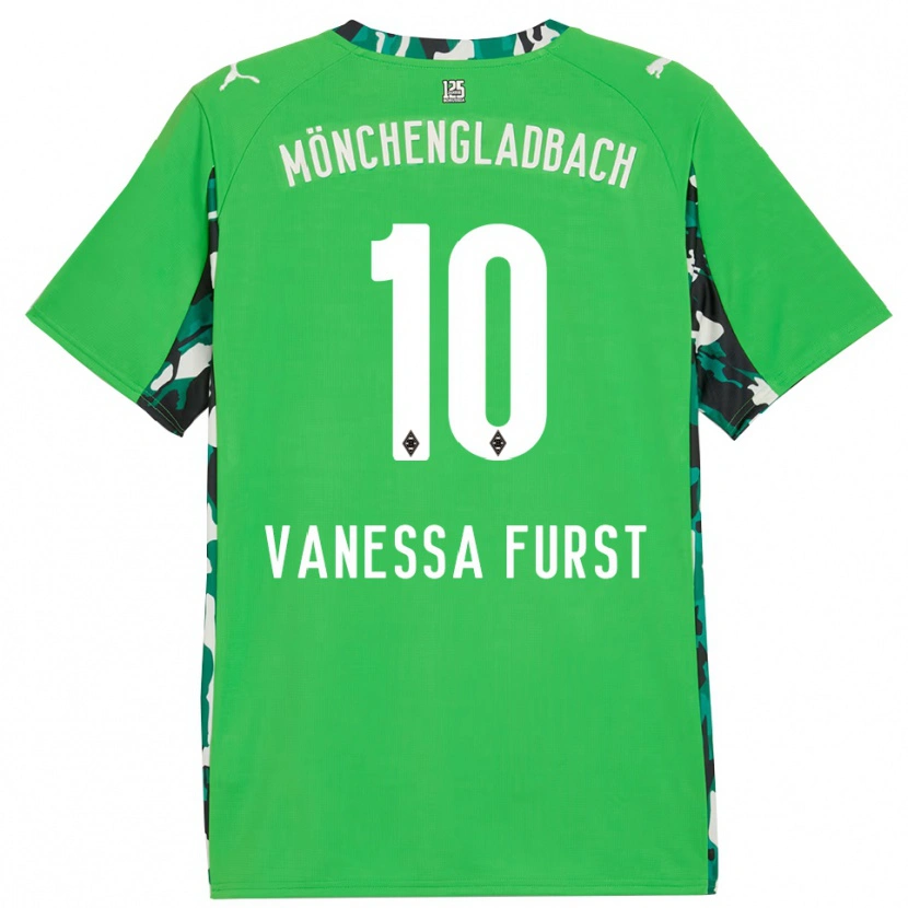 Danxen Dame Vanessa Fürst #10 Grønn Svart Bortetrøye Drakt Trøye 2025/26 Skjorter T-Skjorte
