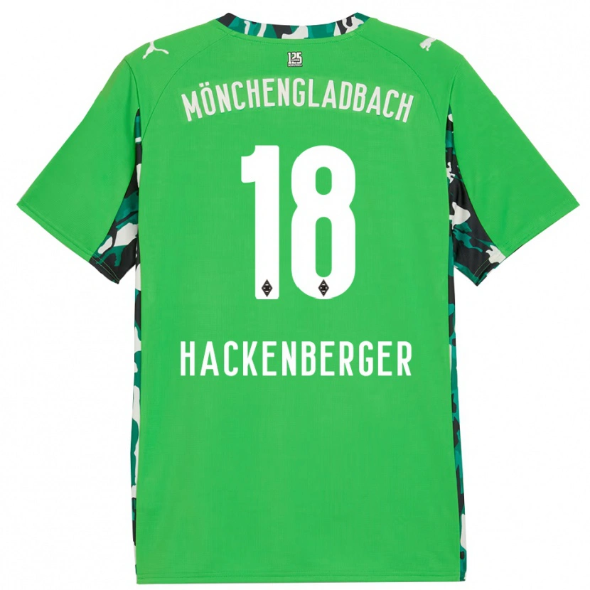 Danxen Dame Jessica Hackenberger #18 Grønn Svart Bortetrøye Drakt Trøye 2025/26 Skjorter T-Skjorte