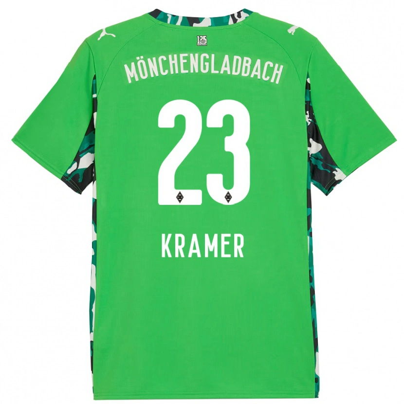 Danxen Dame Christoph Kramer #23 Grønn Svart Bortetrøye Drakt Trøye 2025/26 Skjorter T-Skjorte
