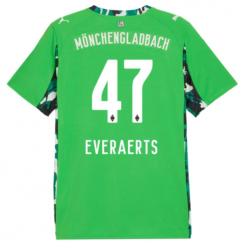 Danxen Dame Kim Everaerts #47 Grønn Svart Bortetrøye Drakt Trøye 2025/26 Skjorter T-Skjorte