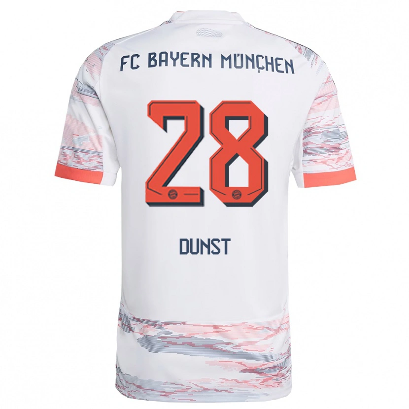 Danxen Dame Barbara Dunst #28 Hvit Grå Bortetrøye Drakt Trøye 2025/26 Skjorter T-Skjorte